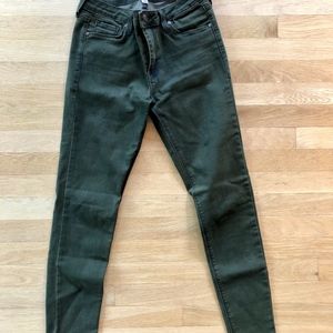 Womens Army green jeans women size 28